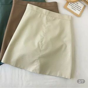 Vegan leather skirt